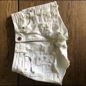 AEO American Eagle Outfitters White Jean Shorts